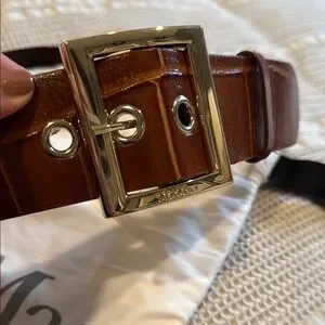 MaxMara | Accessories | Maxmara Brown Crocodile Embossed  display picture 1